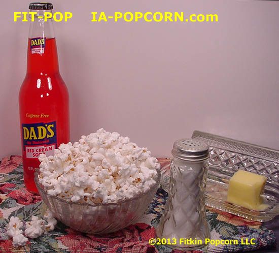 Bowl FIT-POP White Popcorn & DAD's Red Cream Soda